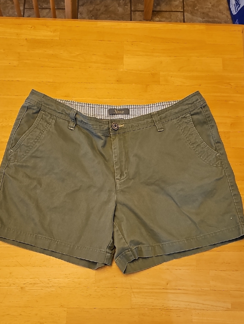 Natural Women's Olive Bermuda Shorts